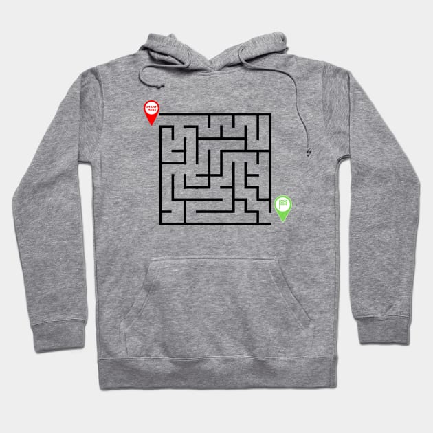 Maze Fun Labyrinth Hoodie by TeeTee Design